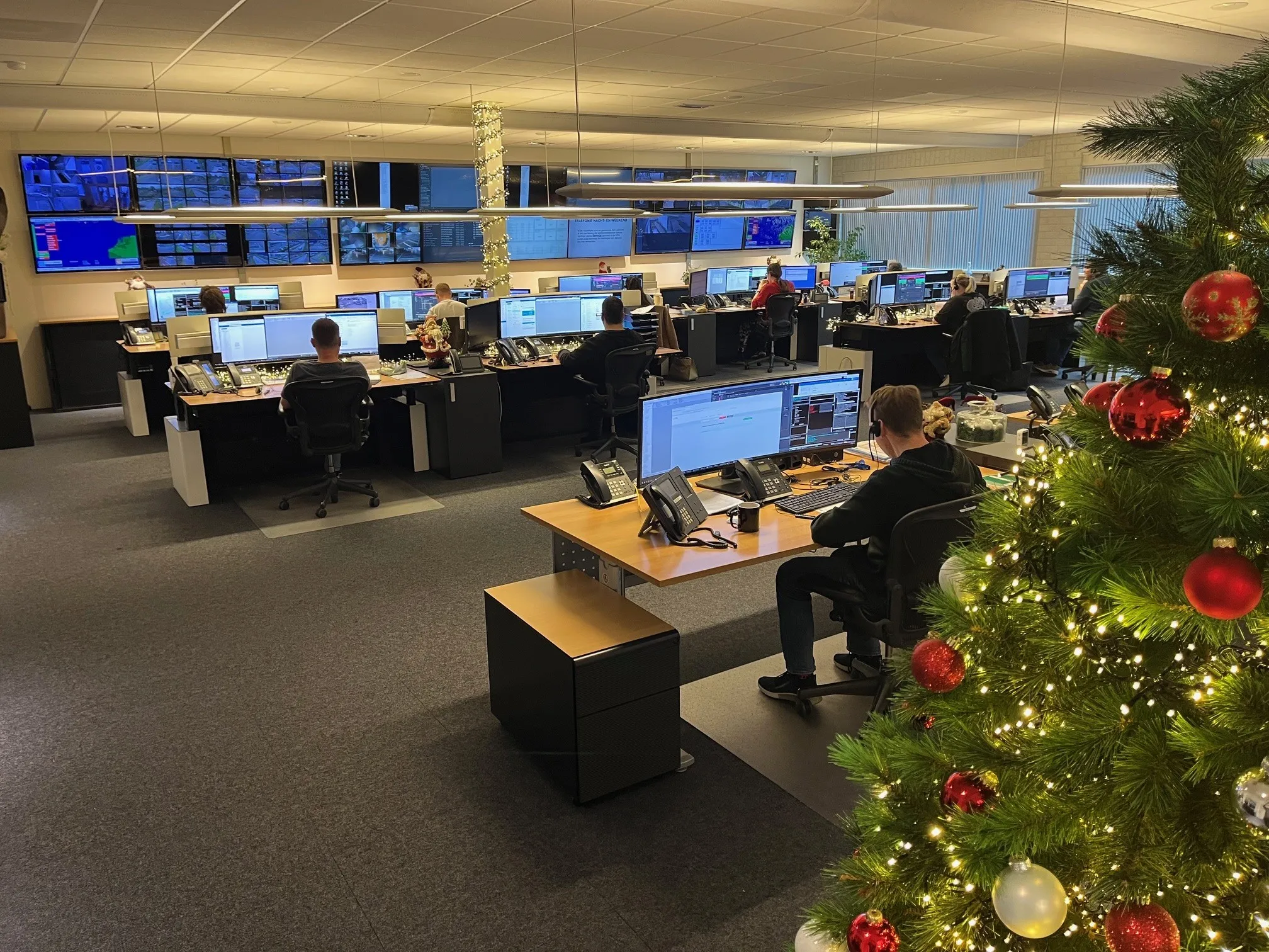 Alarmcentrale EuroPAC tijdens kerst