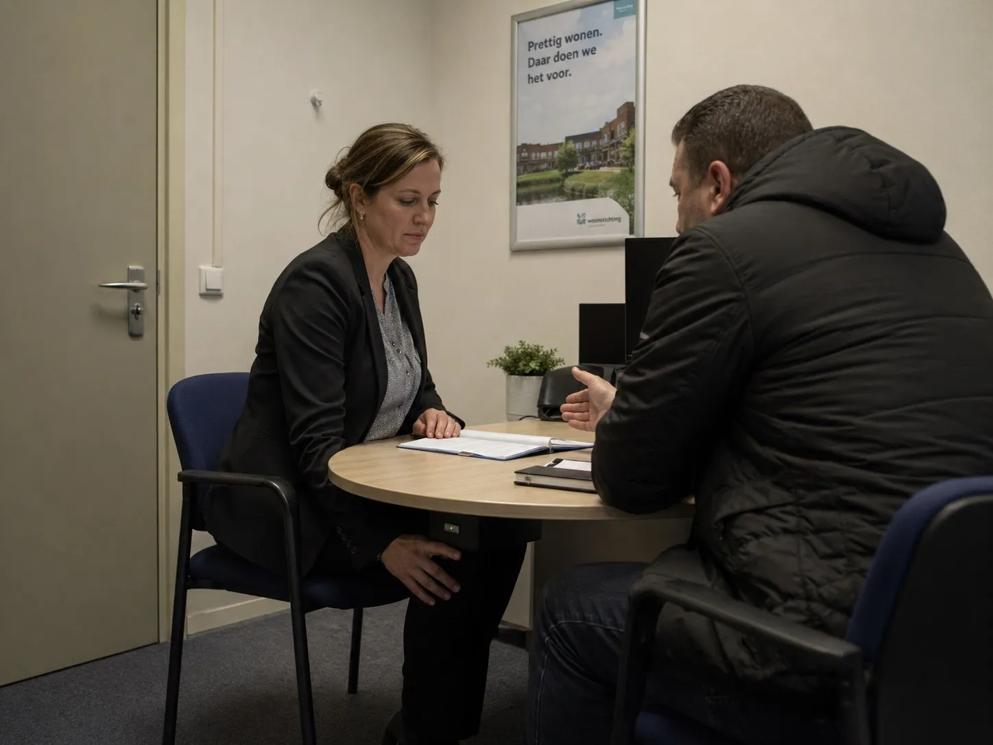 Noodknop spreekkamer corporatie